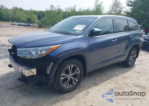 2016 Toyota Highlander Xle V6 из США, поврежденный, VIN 5TDJKRFH9GS345387